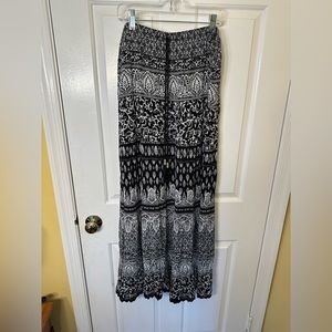 Westport Black and White Maxi Skirt